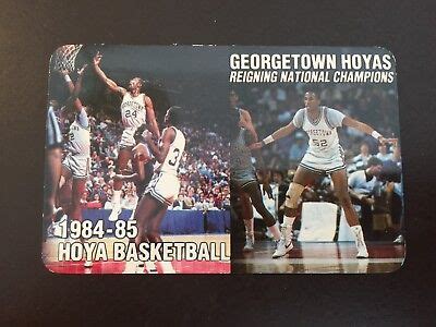 Georgetown Hoyas 1984-85 NCAA basketball schedule | eBay