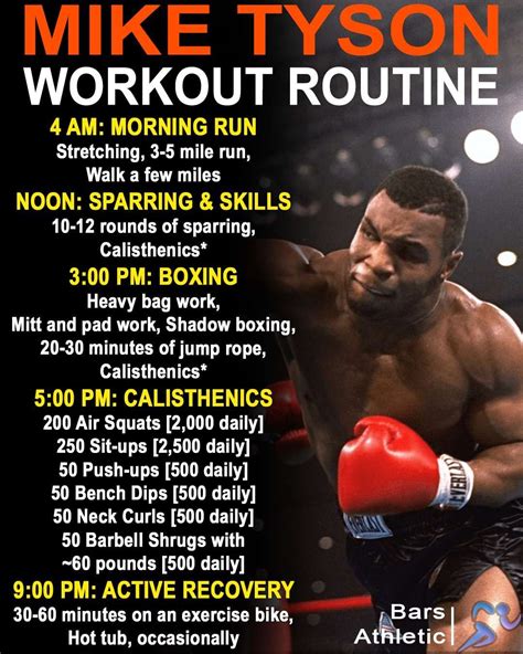 Mike Tyson's Training Routine | Mike tyson workout, Mike tyson training ...