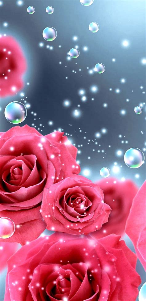 Dark BubblesNRoses, bonito, bubbles, flower, flowers, girly, magical ...