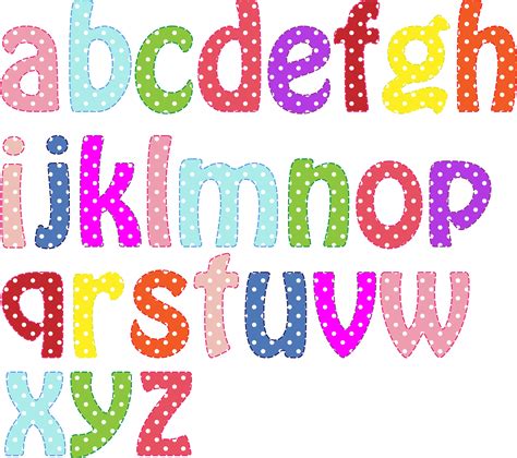 Clipart - Colorful Alphabet Lowercase Word Fonts, Lettering Fonts ...