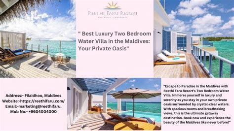 Maldives Water Villa Packages — Best Remedy to De-stress | by ...