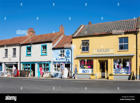 Shops on Market Place, Burnham Market, Norfolk, England, United Kingdom ...