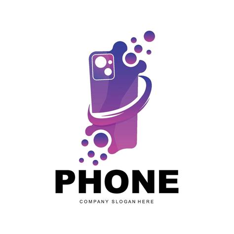 Smartphone Logo, Communication Electronics Vector, Modern Phone Design ...