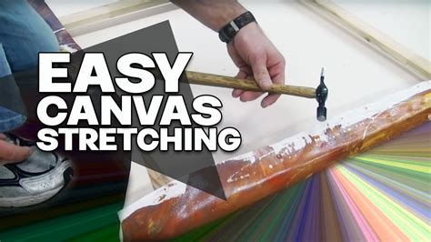 How to STRETCH A CANVAS PAINTING - easy and simple process! - YouTube