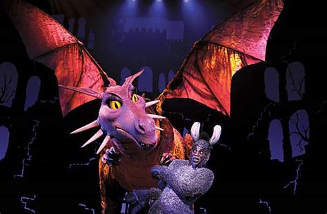 Dragon puppet in 'Shrek' musical chews up scenery