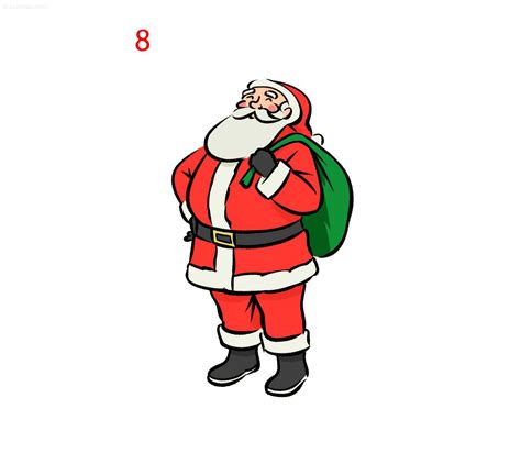 Santa Drawing How to draw a Santa Claus