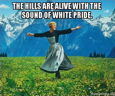 The Hills are alive with the sound of white pride. - Sound of Music ...