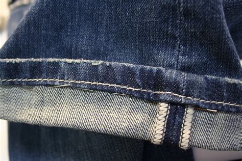 Hemming Jeans with original hem