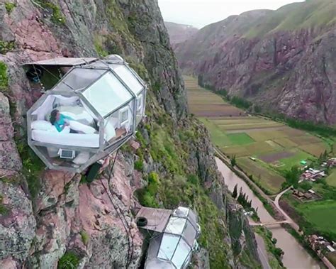 skylodge adventure suites suspended 400 feet above ground