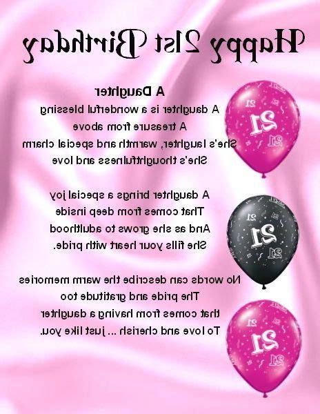 Free Collections Of 21st Birthday Quotes For Daughter | 21st birthday ...