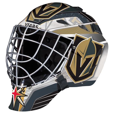 NHL Vegas Golden Knights Franklin Sports Goalie Helmet Golden Knights ...