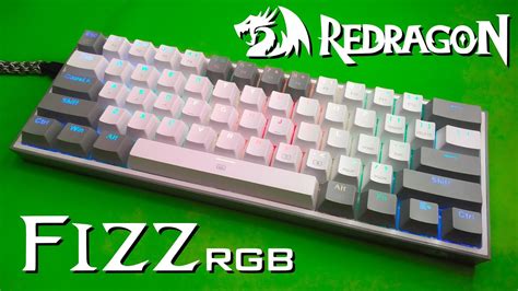 Redragon K617 Mechanical Keyboard Fizz 60% Wired RGB Gaming keyboard ...