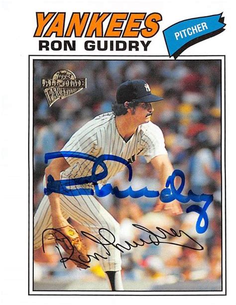 Ron Guidry autographed baseball card (New York Yankees) 2004 Topps #119 ...