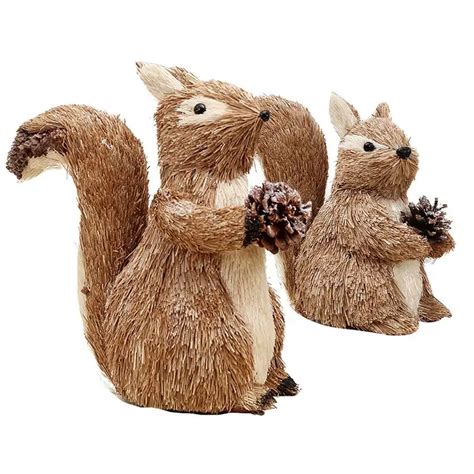 Aliexpress.com : Buy 2 Sizes Christmas Squirrel Dolls Ornament ...