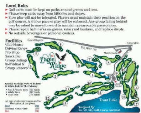 Eagle Ridge Course Map & Scorecard - Northern Minnesota Golf ...