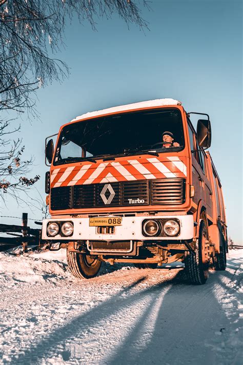 Orange Truck · Free Stock Photo