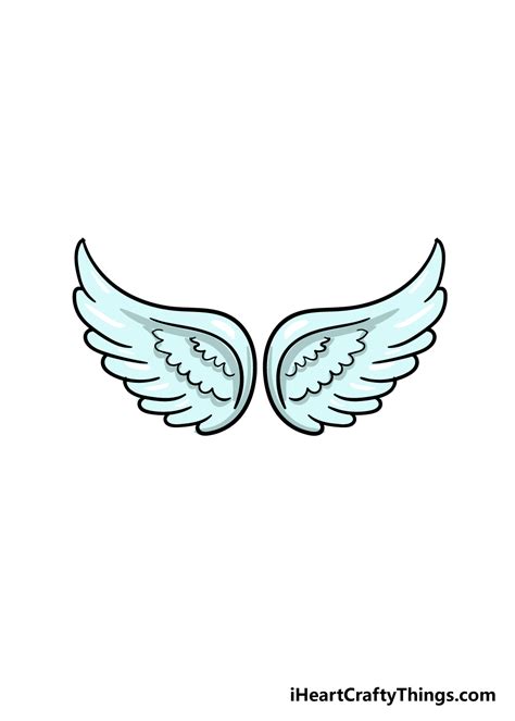 Angel Wings Drawing - How To Draw Angel Wings Step By Step