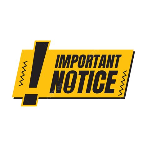 Important Notice Sign Banner, Important Announcement, Important Notice ...