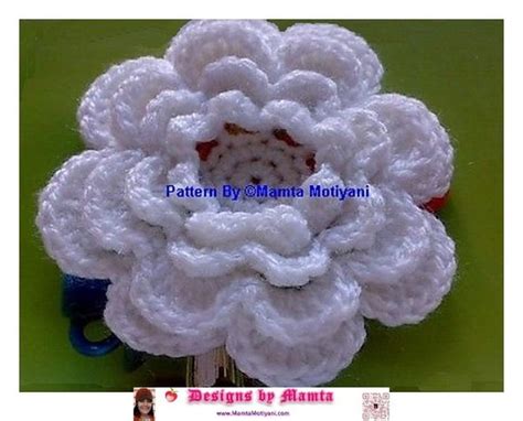 Crochet Rose Pattern | Easy Flower Applique Embellishment For Holidays