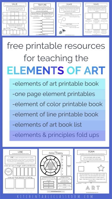 Free Printable Elements Of Art Worksheets