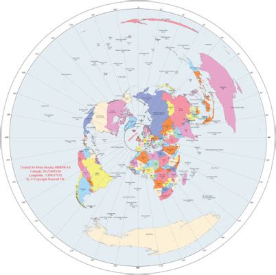 Custom Great Circle Map