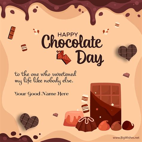 9th Feb 2024 Happy Chocolate Day Greeting Cards & Images