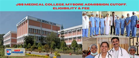 JSS Medical College, Mysore Admission, Cutoff, Eligibility & Fee