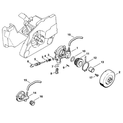 Stihl MS 260 Chainsaw (MS260 PRO) Parts Diagram, Oil Pump