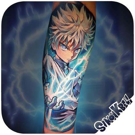 #Tattoos,Killua Godspeed Tattoo | Anime tattoos, Cartoon character ...