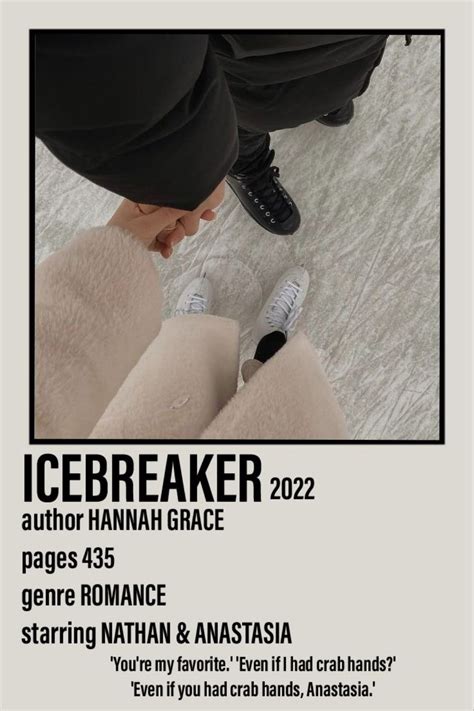 Icebreaker polaroid poster. | Book posters, Icebreaker, Romantic books