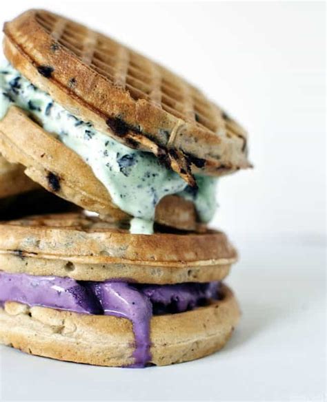 Waffle Ice Cream Sandwiches - Pass The Sushi