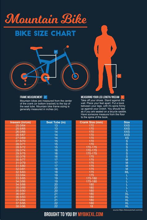 Bike Size Chart 2022 [BMX, City, Hybrid, Mountain, Road, Kids]