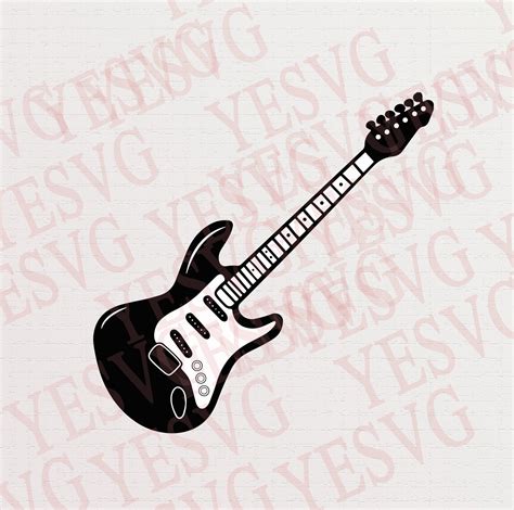 Electric Guitar SVG Guitar File Clipart SVG File Cut Files - Etsy