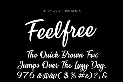 Feelfree Font | Billy Argel Fonts | FontSpace