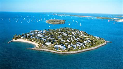 Aerial View of Sunset Key. Private island off of Key West. Westin ...