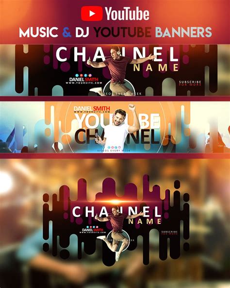 Creative YouTube Music Banners | Youtube banner design, Youtube banners ...