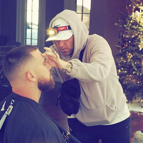 Taylor Swift documents Travis Kelce's game-day haircut on Instagram