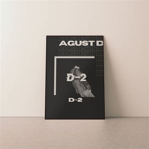 Agust D D-2 album poster | Etsy