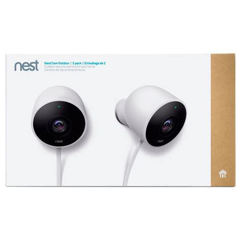 Google Nest Cam Outdoor - 1080p Wired Smart Home Security Camera (2 ...