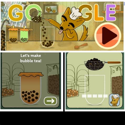 Google Doodle Bubble Tea