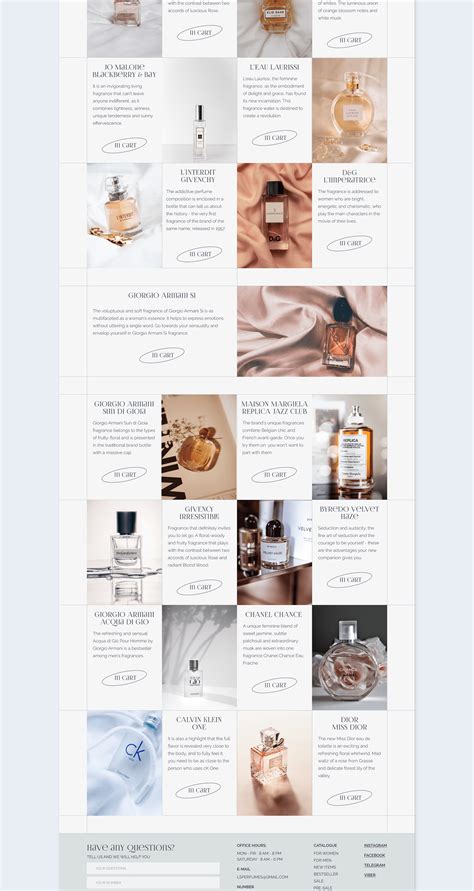 Perfume Store on Behance