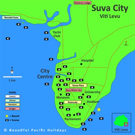 Fiji Map Suva