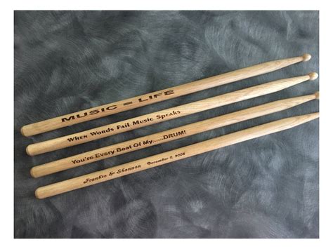 Personalized DRUMSTICKS Custom Drum Sticks Set Gifts for Him - Etsy