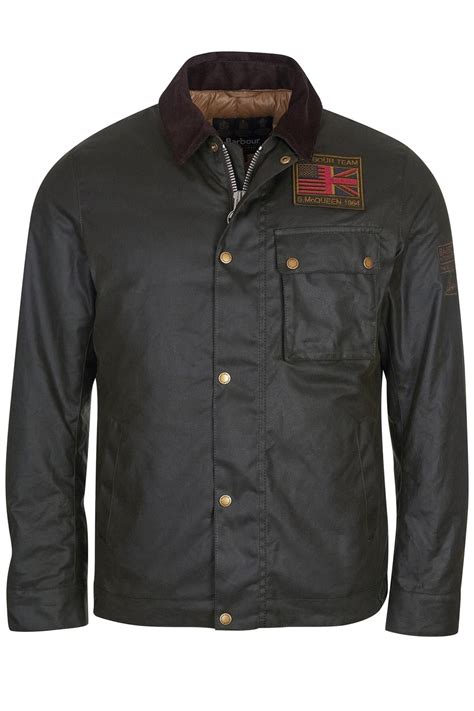 Barbour Steve Mcqueen Workers Wax Jacket Olive MWX1853