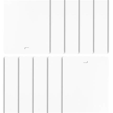 DALIX PVC Vertical Blind Replacement Slats, White, 82.5x3.5 (10-Pack ...