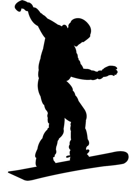 Snowboarder Silhouette | Free vector silhouettes