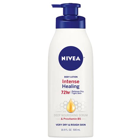 NIVEA Intense Healing Body Lotion, 72 Hour Moisture for Dry to Very Dry ...