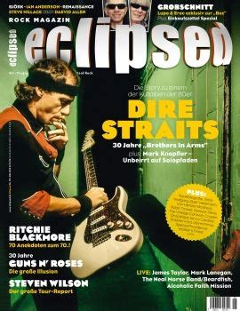 Dire Straits, Eclipsed Magazine May 2015 Cover Photo - Germany