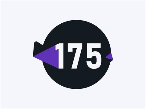 175 Number logo icon design vector image. Number logo icon design ...