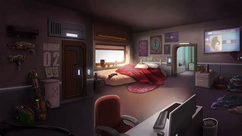 ArtStation - Sci-Fi room concept